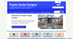 Desktop Screenshot of poplarhousesurgery.nhs.uk